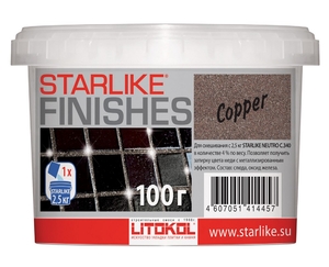 Декоративная добавка медного цвета STARLIKE® FINISHES COPPER 100г