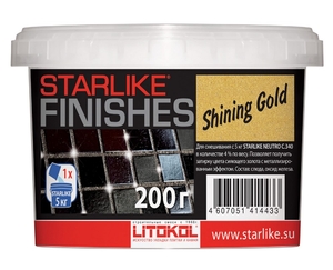 Декоративная добавка золотого цвета STARLIKE® FINISHES SHINING GOLD 200г