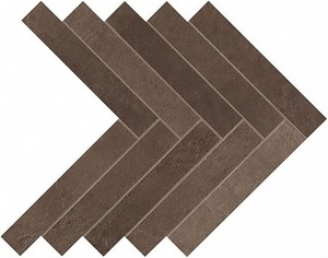 Керамогранит A1DE Dwell Brown Leather Herringbone 36.2x41.2