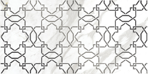 Настенная вставка Cersanit Royal stone ornament узор белый 29,8x59,8 A16015