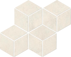 Мозаика A0Z9 Raw White Mosaico Esagono 30x35
