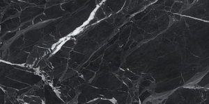 GRS05-02 Керамогранит Simbel-pitch мрамор черно-серый