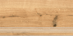 Ступень Cersanit Woodhouse коричневый рельеф 29,7x59,8 WS4O116