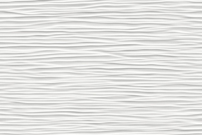 Настенная плитка 9D5W 3D Wave White Matt 30,5x56 9,5мм Matte