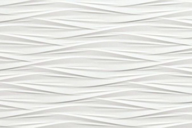 Настенная плитка 8DMW 3D Wind White Matt 40x80 10мм Matte