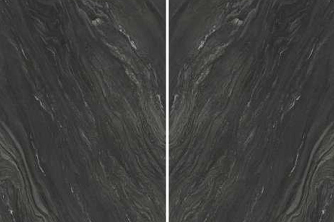 Керамогранит AXXY Black Tempest Bookmatch Silk - 12мм ST SILK