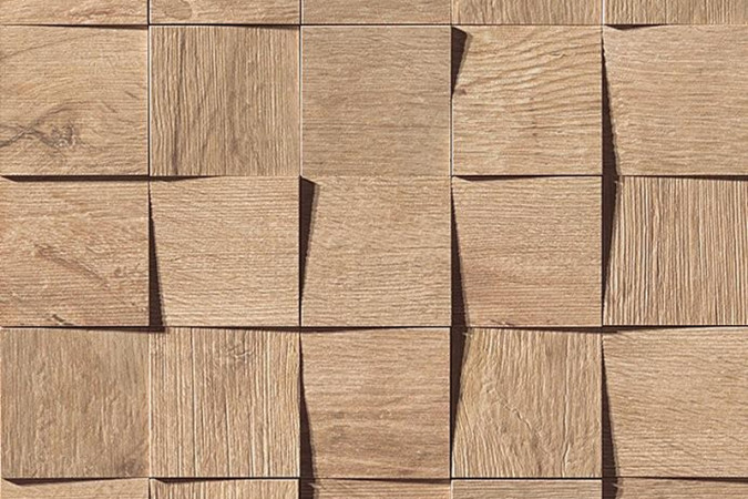 Декор AMV0 Axi Golden Oak Mosaico 3D Matte