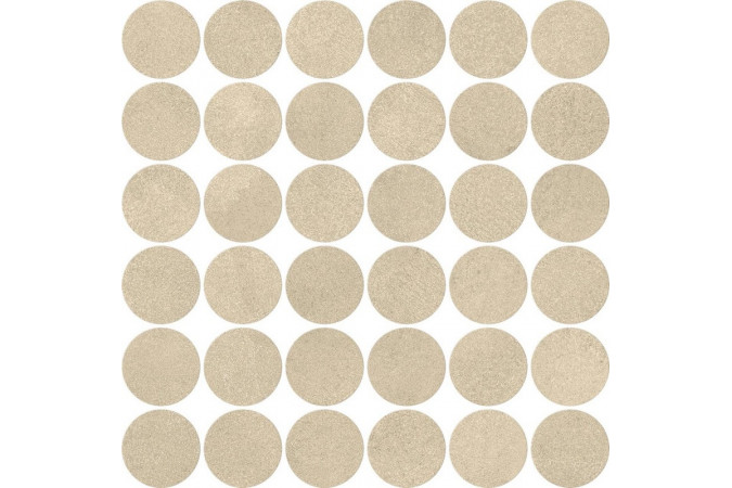 Фото Мозаика AYY4 Boost Expression Tan Mosaico Circle 32x32 9мм матовая - 1