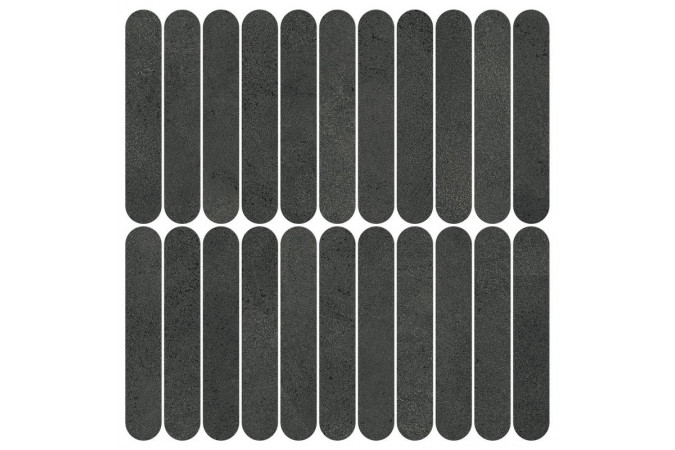 Фото Мозаика AYY7 Boost Expression Carbon Mosaico Ellipse 37x37,8 9мм матовая - 1