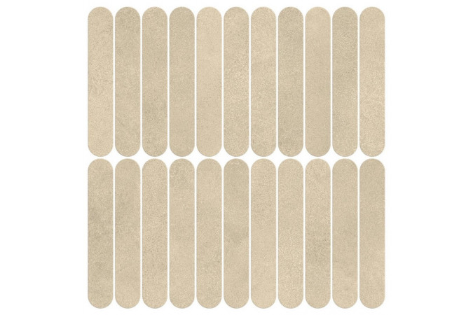 Фото Мозаика AYZB Boost Expression Tan Mosaico Ellipse 37x37,8 9мм матовая - 1