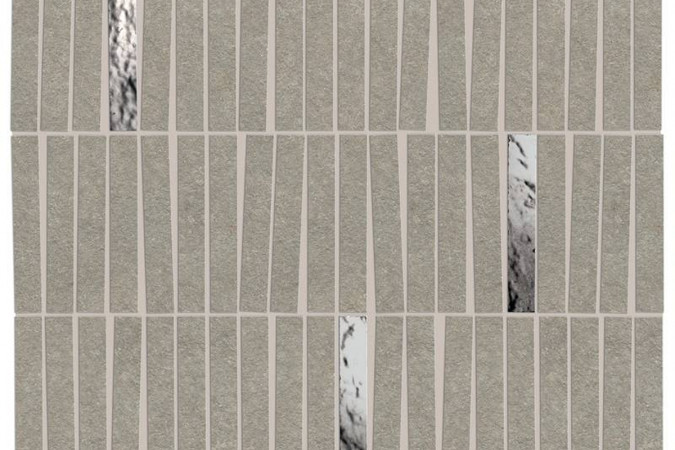 Декор AIHI Boost Mineral Grey Mosaico Domino Lux Matte