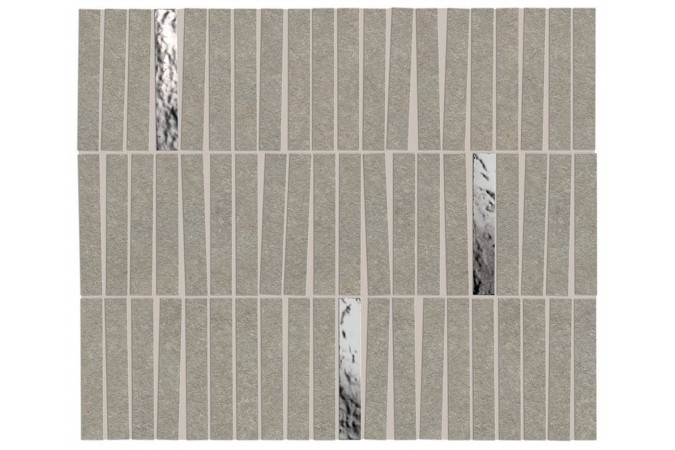 Декор AIHI Boost Mineral Grey Mosaico Domino Lux Matte