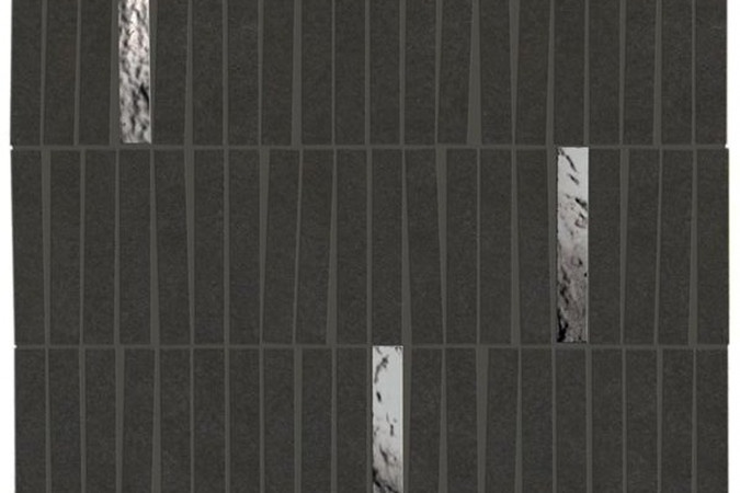 Декор AIHK Boost Mineral Tarmac Mosaico Domino Lux Matte