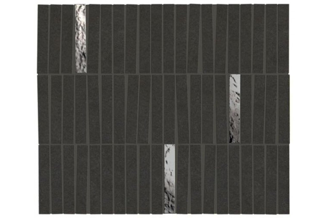 Декор AIHK Boost Mineral Tarmac Mosaico Domino Lux Matte