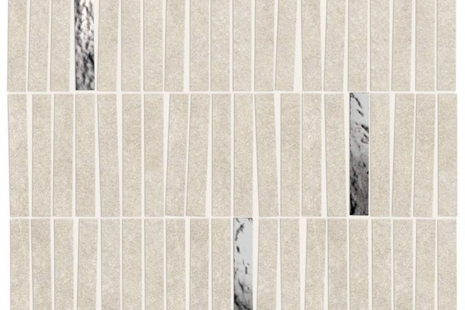 Декор AIHG Boost Mineral White Mosaico Domino Lux Matte