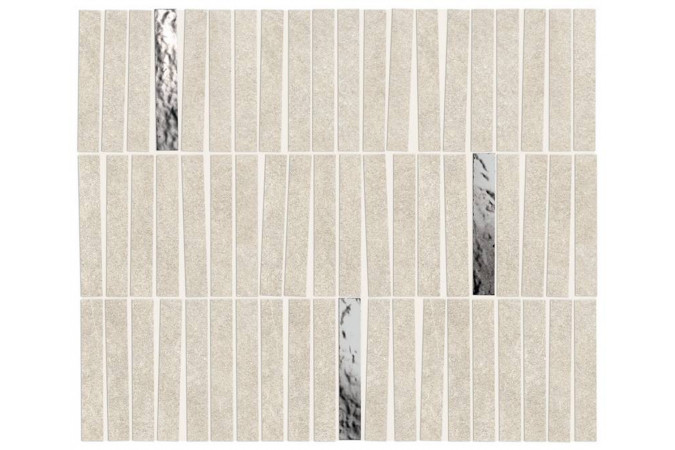 Декор AIHG Boost Mineral White Mosaico Domino Lux Matte