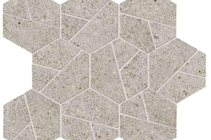 Декор A7CY Boost Stone Pearl Mosaico Hex Matte