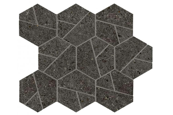 Декор A7C2 Boost Stone Tarmac Mosaico Hex Matte