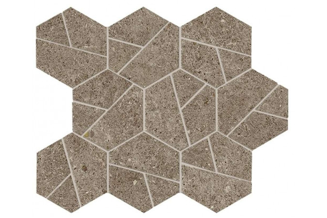 Декор A7CX Boost Stone Taupe Mosaico Hex Matte