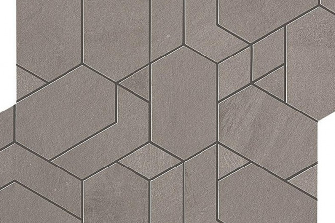 Фото Декор AN65 Boost Grey Mosaico Shapes Matte - 1
