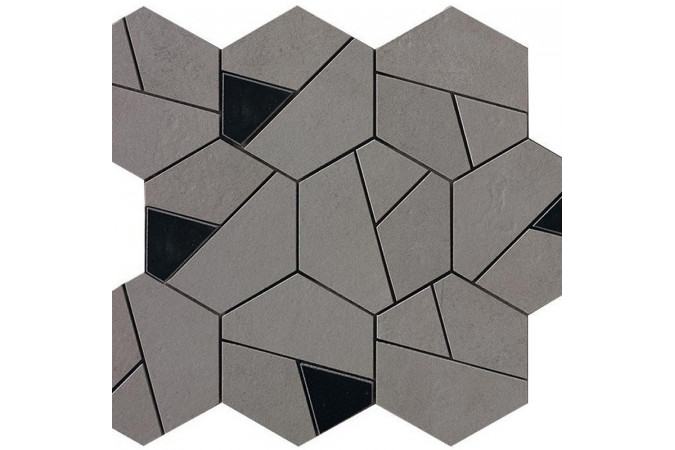 Декор AN69 Boost Smoke Mosaico Hex Black Matte