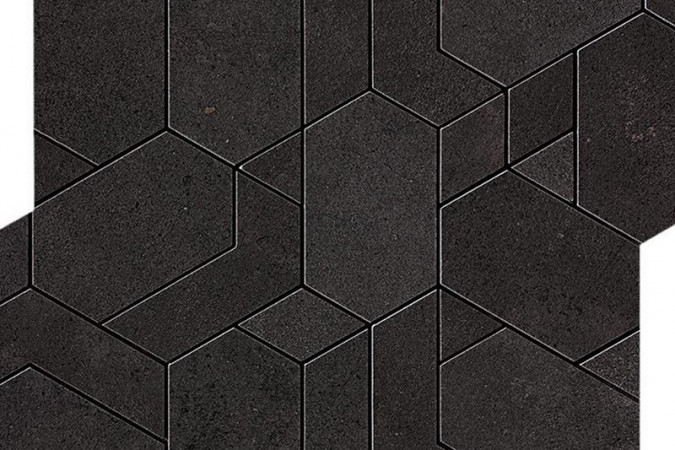 Декор AN67 Boost Tarmac Mosaico Shapes Matte