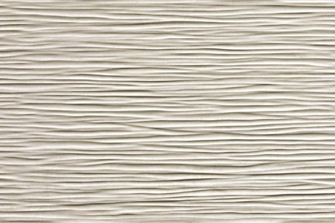 Фото Настенная плитка 8BDG Brave 3D Wave Gypsum 40x80 10мм Matte - 1
