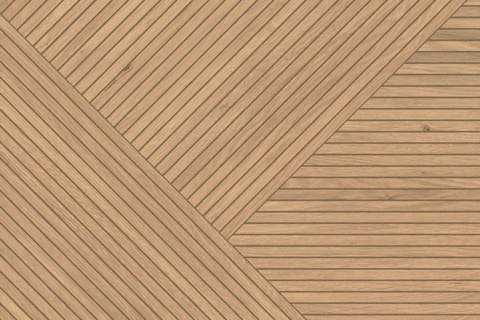 Керамогранит AX4O Log Icon Oak Modern Frame 2 60x60 9мм Matt