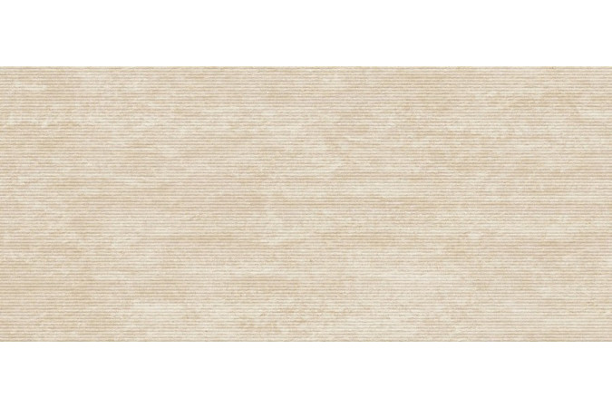 Фото Настенная плитка AQ3R Marvel 3D Reed Travertine Sand 50x120   Matte - 1