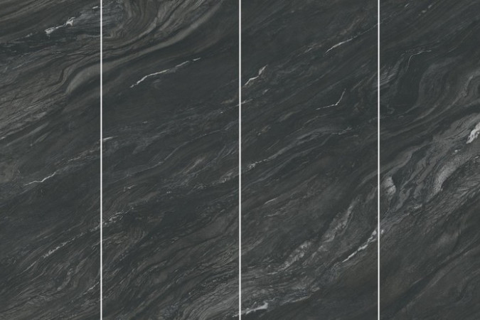 Фото Керамогранит AYWB Marvel Diva Black Tempest Silk Kit Endless 120x278 6мм сатинированный - 1