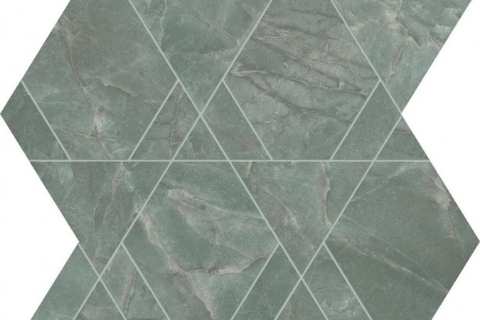 Фото Мозаика AYLX Marvel Diva Aqua Mosaico Triangle Lapp. 28,9x33,4 9мм полированная - 1