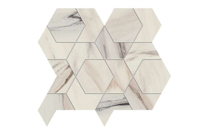 Фото Декор AOVY Marvel Bianco F. HEX Lapp. Lappato - 1