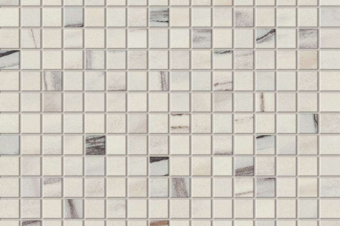 Фото Декор AOU8 Marvel Bianco Fantastico Mosaico Lapp. Lappato - 1