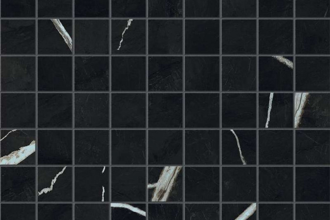 Фото Декор AJQC Marvel Meraviglia Black Origin Mosaico Matte - 1