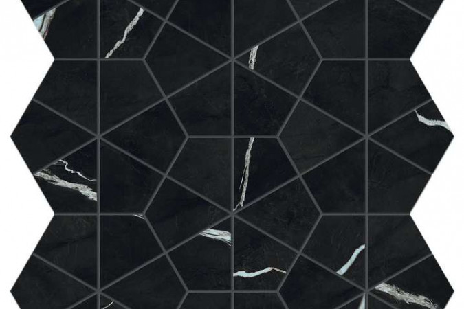 Фото Декор AJQ2 Marvel Meraviglia Black Origin Hexagon Lapp. Lappato - 1