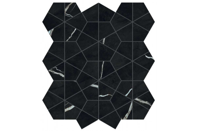 Фото Декор AJQ2 Marvel Meraviglia Black Origin Hexagon Lapp.  Lappato - 1