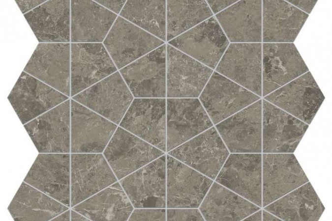 Фото Декор AJQ1 Marvel Meraviglia Grigio Elegante Hexagon Lapp. Lappato - 1