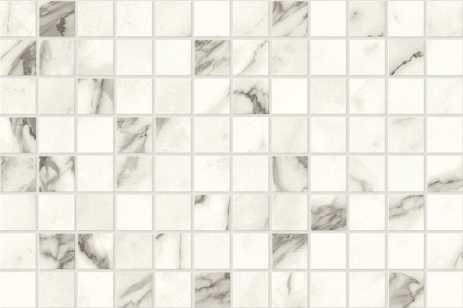 Декор A425 Marvel Statuario Supremo Mosaico Lapp Lappato