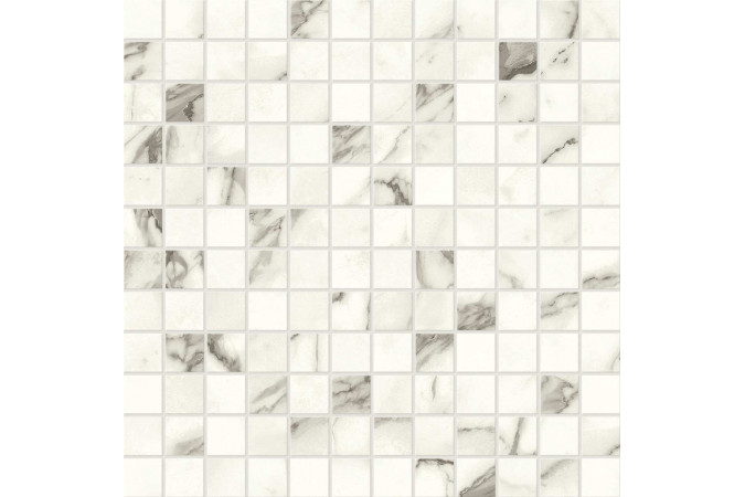 Фото Декор A425 Marvel Statuario Supremo Mosaico Lapp Lappato - 1