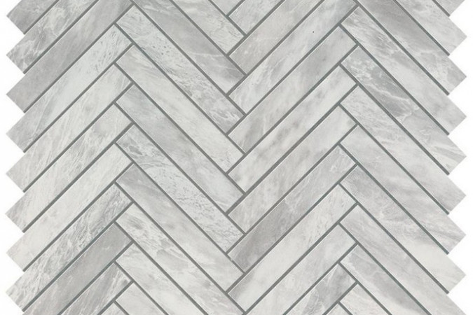 Фото Декор 9SHB Marvel Bardiglio Grey Herringbone Wall Lucida - 1
