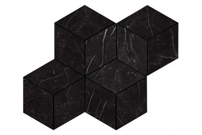 Фото Декор AS2K Marvel Nero Marquina Mosaico Esag. Lappato - 1