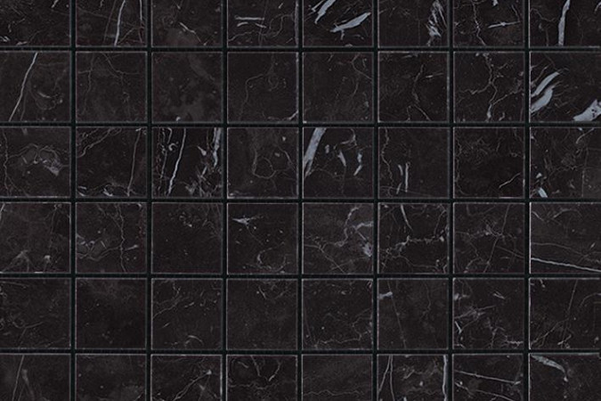Декор AS3Z Marvel Nero Marquina Mosaico Matt Matte
