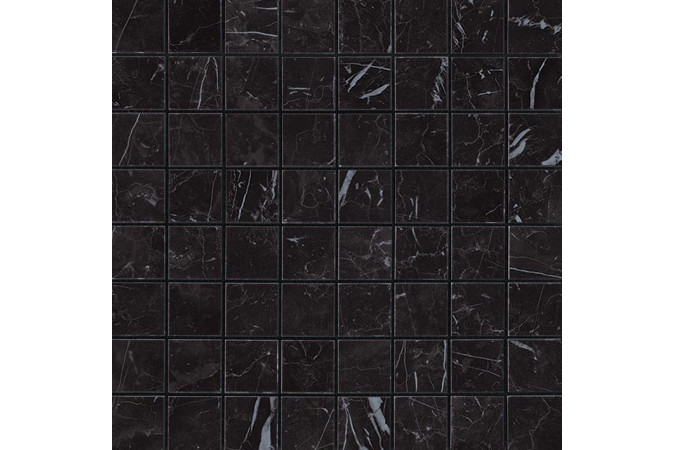 Фото Декор AS3Z Marvel Nero Marquina Mosaico Matt Matte - 1