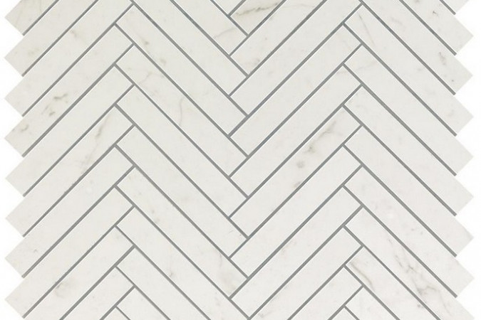 Фото Декор 9SHC Marvel Carrara Pure Herringbone Wall Lucida - 1