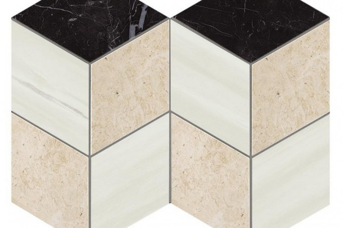 Фото Декор AS2M Marvel Mosaico Esagono Geo Warm Lappato - 1
