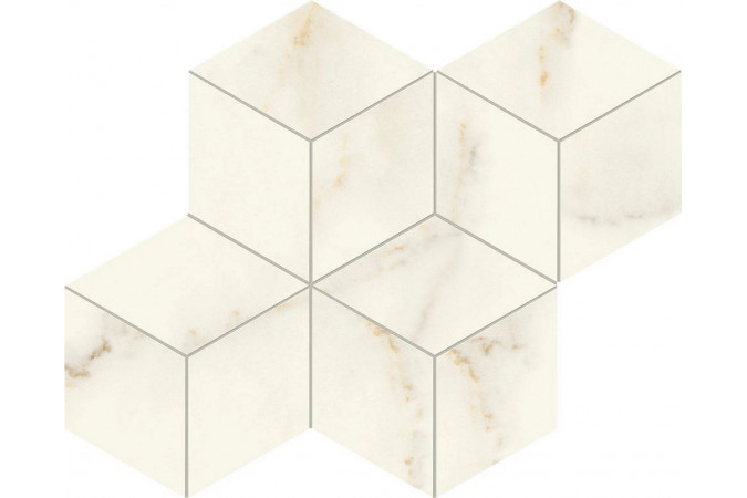 Декор AF8L Marvel Calacatta Apuano Mosaico Esagono Silk