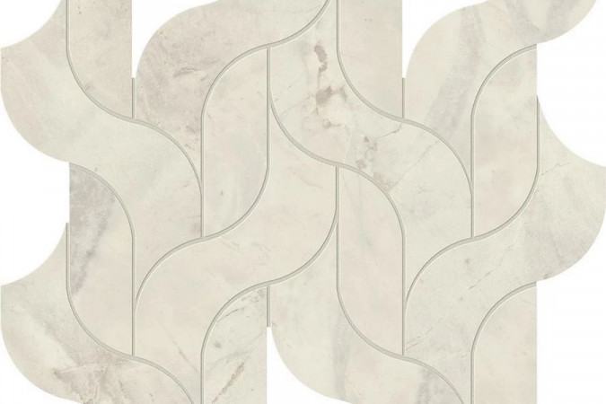 Декор AF8T Marvel Calacatta Perla Mosaico Waterfall Lappato