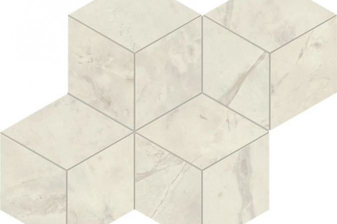 Декор AF8N Marvel Calacatta Perla Mosaico Esagono Silk