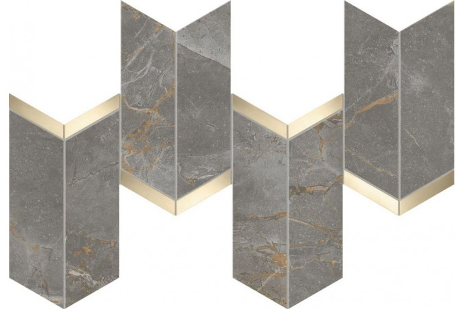 Фото Декор AF9A Marvel Fior di Bosco Mosaico Chevron Lappato - 1