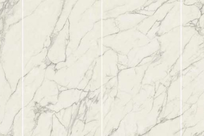 Фото Керамогранит A6DU Marvel Calacatta Extra Kit Endless Lapp. 4pcs 120x278 6мм полированный - 1